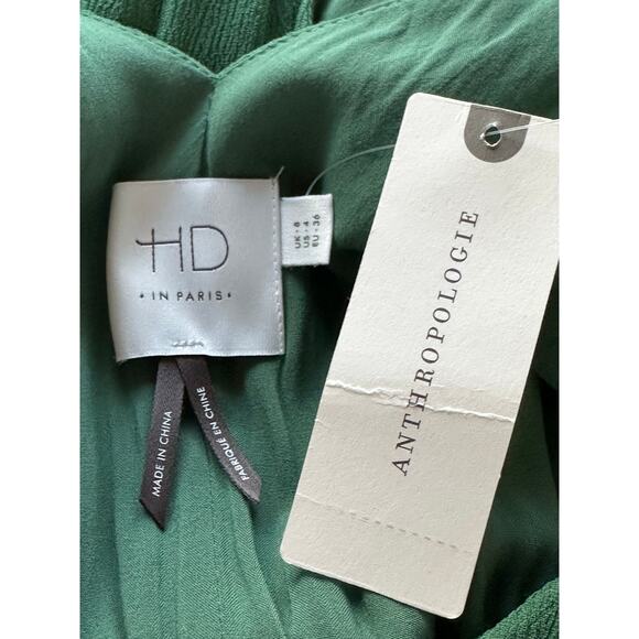 HD IN PARIS Anthropologie‎ Sz 4 NWT Sidra Dress Ruffle Butterfly Sleeve Wedding - Picture 6 of 10